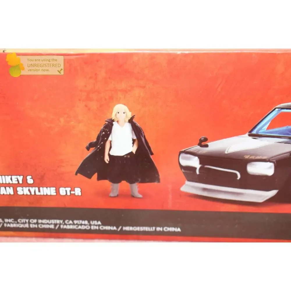 Jada Tokyo Revengers Mikey & 1971 Nissian Skyline GT-R Die-Cast